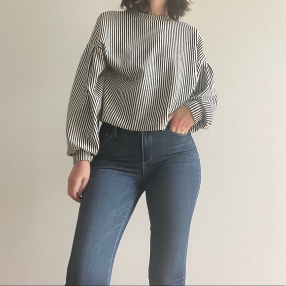 PAIGE  HOXTON ULTRA SKINNY HIGH RISE BLUE JEANS - 25 - Picture 5 of 16